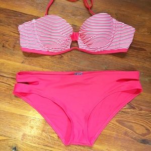 Bright Red Aerie Swim Suit (New)